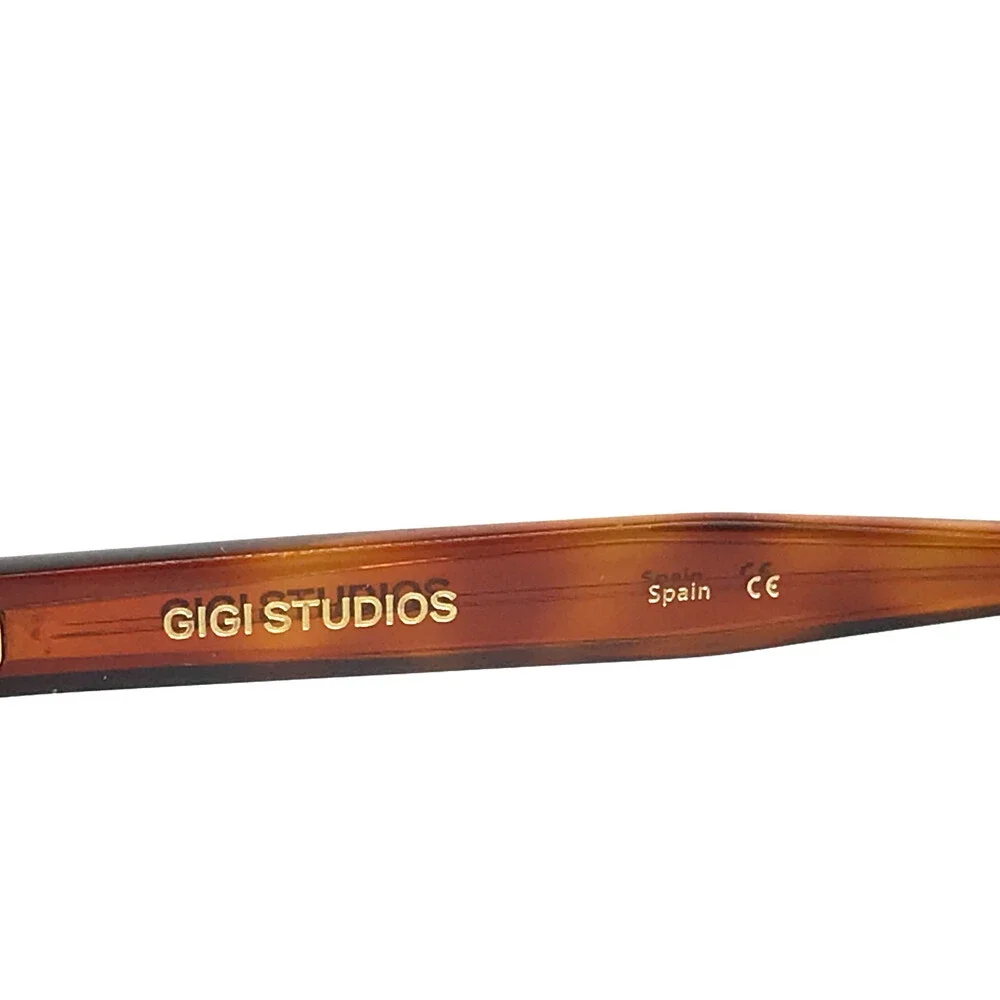 Gigi Studios Eyeglasses Frames EVELINA GS1010/01O Black Brown Full Rim 54-16-140